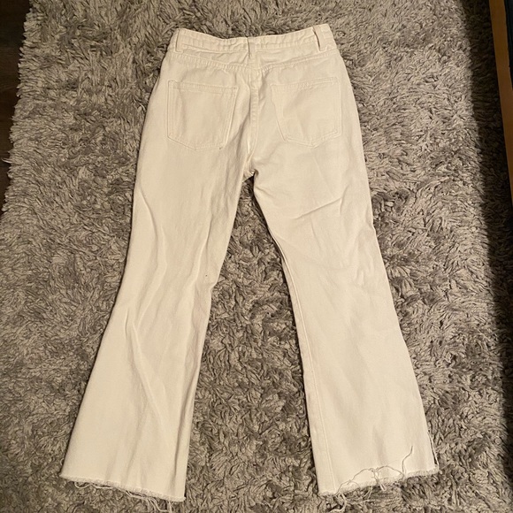 princess polly high waisted white flare jeans - Picture 5 of 8